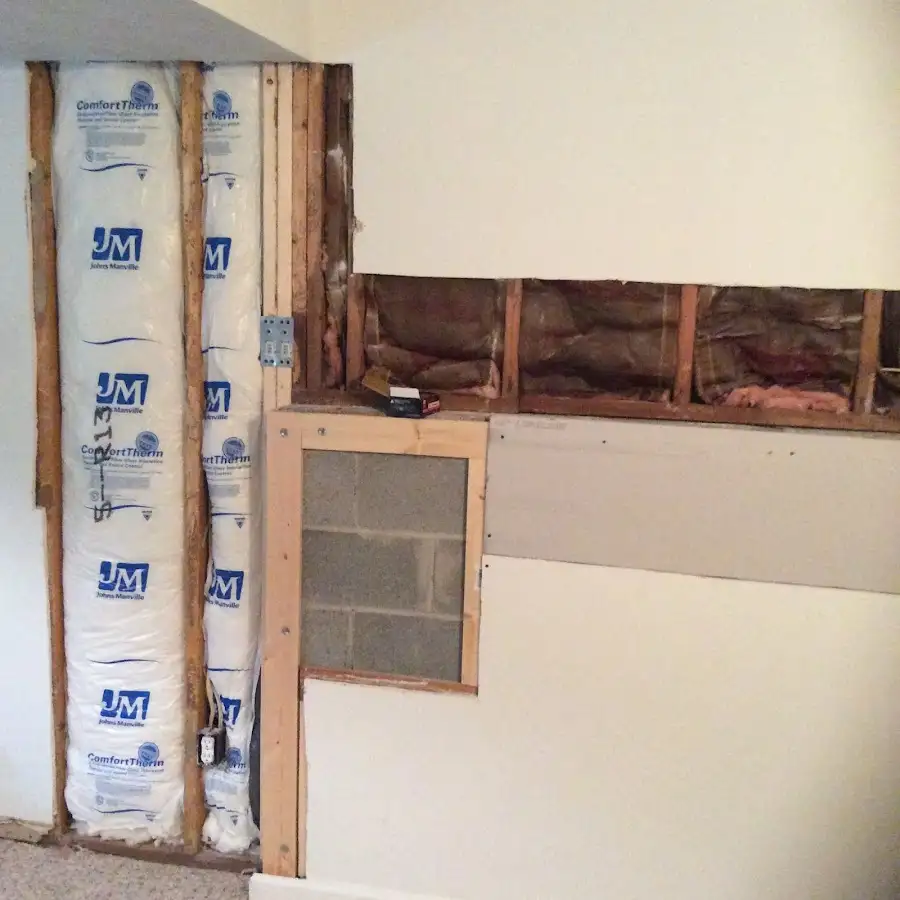 Wall insulation replacement during Contents Cleaning & Restoration in Hartsville